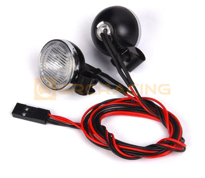 GRC RC Car 1/8 1/10 20mm Spotlight Vintage Round Remote Control Off-Road Searchlight Headlight for T4 SCX10 #G157KG/G157KA