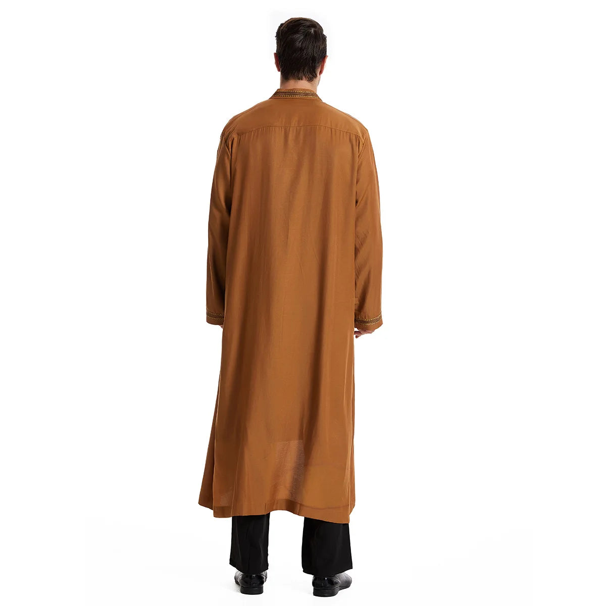 Eid Cardigan Muslim Men Jubba Thobe Mens Abaya Long Dress Islamic Ramadan Kimono Long Robe Saudi Arabic Musulman Caftan Dubai