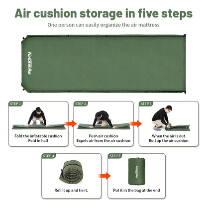 Naturehike Self-inflating Mattress D03 Inflatable Mattress 5CM Air Mattress Tourist Foam Sleeping Mat Camping Mat Tent Mattress