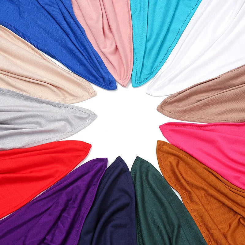 Big Size Jersey Hijabs for Woman Turban Mercerized Cotton Hijab Scarf Shawl Turbans for Women Headscarf Scarves Ramadan Foulard