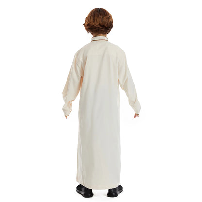 Eid Ramadan Muslim Kids Boys Jubba Thobe Dubai Turkey Abaya Djellaba Dishdasha Saudi Arabic Robe Islamic Clothing Children Dress