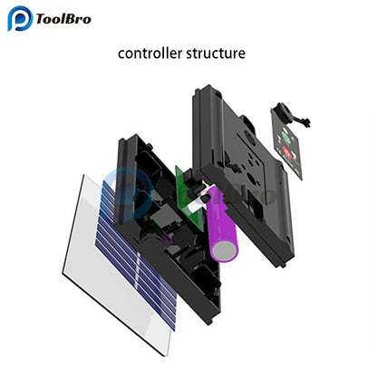 Solar Panel with 8 Flash Modes Remote Controller Male and Female Connect for 4.5V 5V 24V LED Light String Brightness Dimmer