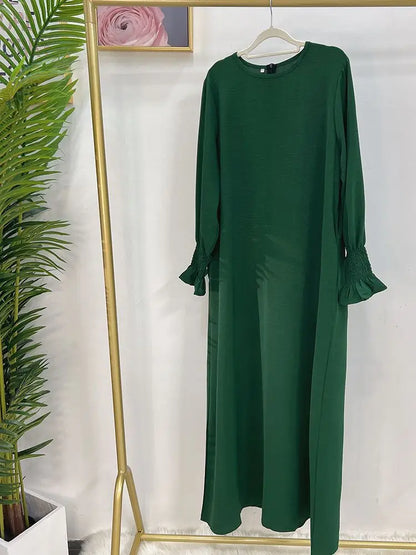 Ramadan Abaya Dubai Kaftan Muslim Long Dress Turkey Abayas For Prayer Islamic Clothing Women Robe Longue Femme Musulmane