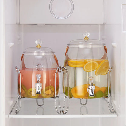 Juice Cup Cold Beverage Dispensing Jug for Water Transparent Kettle Lemonade Container Refrigerator Water Bucket Dispenser Jugs