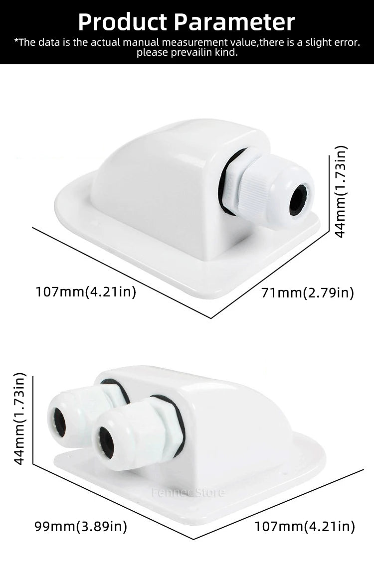 Solar Panel Mounting Brackets ABS Corner Bracket Kit Drill-Free Widely Used on Roofs of RV, Caravans, Vehicles, Camper Vans