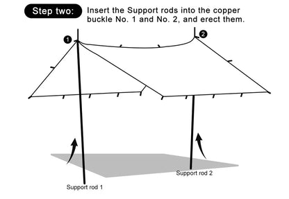 Waterproof Tent Tarp 19 Hang Points Survival Tent Outdoor Camping  Tactical Sun Shelter 4x4 3x4 3x3 Lightweight Sunshade Awning