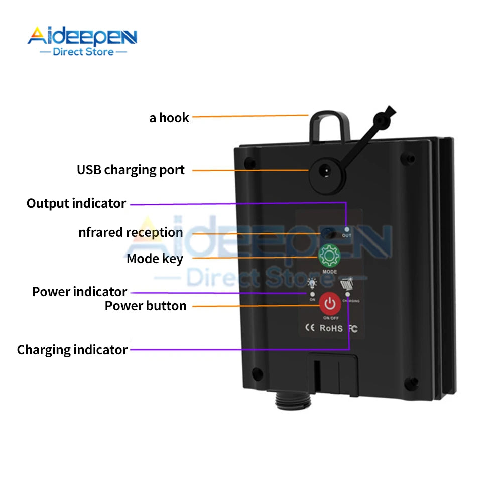 3V 24V Solar Battery Box Kit Pack Powered Lithium Panel Light With Drill Digger Remote Control For Led String Strip Lamp DIY