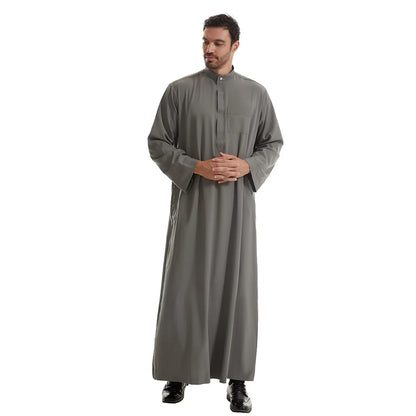 Muslim Abaya Prayer Kaftan Men Kimono Dishdasha Turkey Arabic Djellaba Islam Jubba Thobe Morocco Pocket Robe Ramadan Eid Abayas