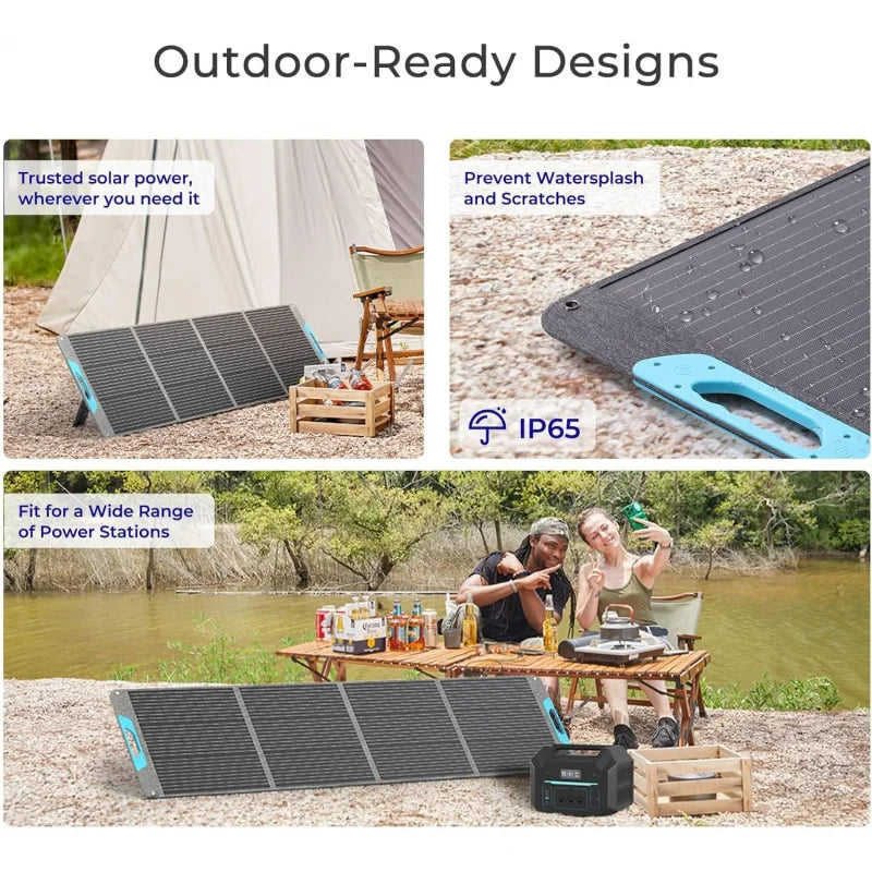 Renogy 200W Portable Solar Panel,IP65 Waterproof Foldable Solar Panel Power Backup,Solar Charger for Power Station RV Camping