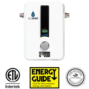 11 Electric Tankless Water Heater, 13KW at 240 Volts with Patented Self Modulating Technology