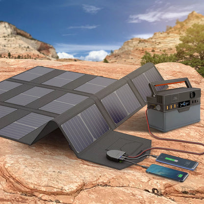 ALLPOWERS S300 Portable Power Station 288Wh Solar Generator With 100W Foldable Solar Panel for Outdoor Travel Camping RV Garden