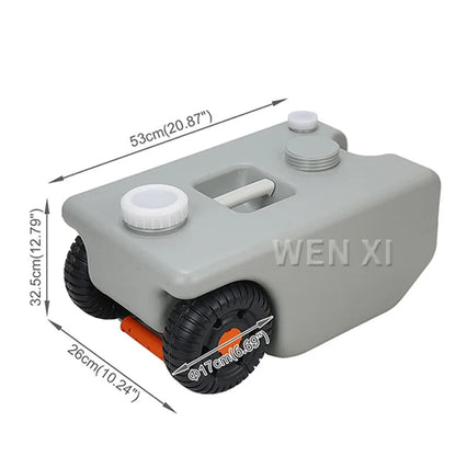 25L RV Professional Fresh Water Holding Tank Transformation Horizontal Car Water Tank Plastic Bucket RV Parts Accessories