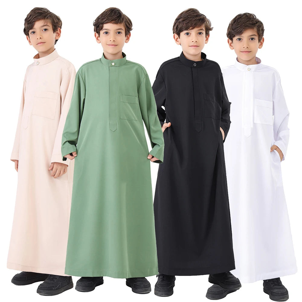 Ramadan Kebaya Abaya Boy Kids Muslim Dress Clothing Turkey Arabic Islam Abayas For Prayer Clothes Djellaba Robe Musulmane Hombre