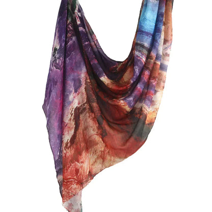 Newest Printed Modal Cotton Hijab Scarf Muslim Premium Ombre Tie Dye Watercolour Marble Print Shawl Hijab Scarf