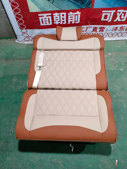 RV Double Seat Double-sided Car Bed Chair Color Customization Adjustable Backrest Angle Car Double Bed