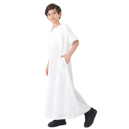 Ramadan Abayas For Prayer Clothes Boy Kids Muslim Dress Clothing Kebaya Abaya Turkey Arabic Islam Djellaba Robe Musulmane Hombre