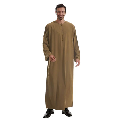 Men Robe Muslim Abaya Dishdasha Modest Djellaba Islamic Dubai Saudi Abayas Prayer Kaftan Eid Ramadan Morocco Jubba Thobe