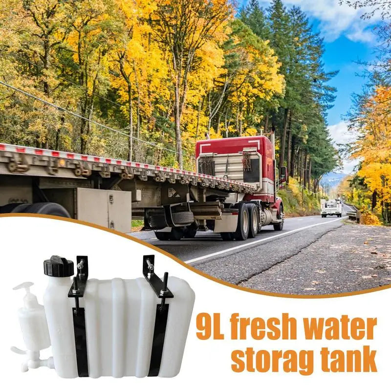 Truck Water Tank 9L Vehicle Water Container With Spigot Water Jug Portable Utility Water Tank Water Carrier For Truck Trailer RV