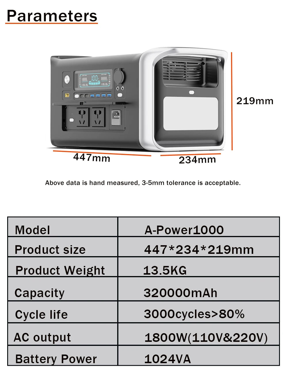 2600W 2400W portable power station lifepo4 UPS Power Supply Camping Solar Electric Generator Power Bank Rechargeable battery Out