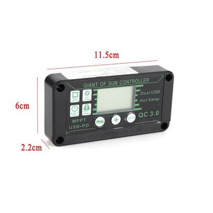 100A 80A 60A 30A 10A Solar Charge MPPT Controller 12V/24V/50V Solar Panel Charging Regulator With Dual USB With Auto Display