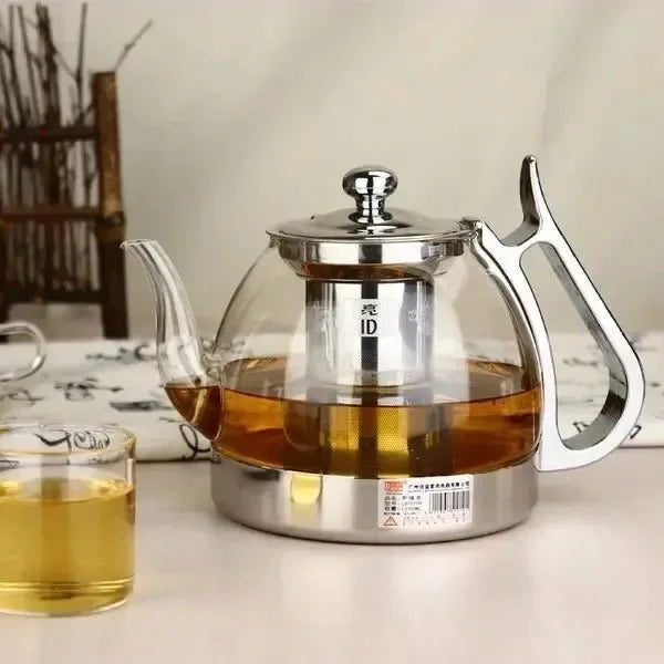 Heat Resistant Glass Teapot Electromagnetic Furnace Multifunctional Teaports Induction Cooker Kettle