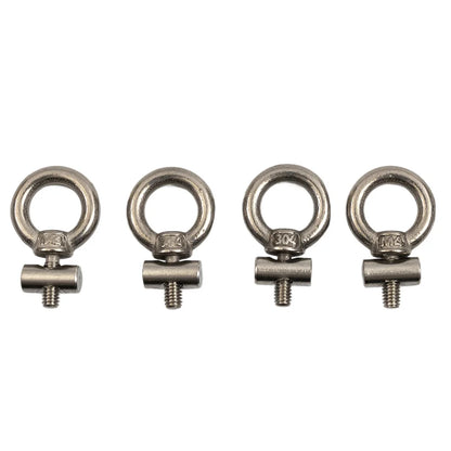 2-8PCS Awning Rail Stoppers 6mm Stainless Steel Stops Campervan Caravan Outdoor Slide Rail Track Cable Hanger Ring Screws