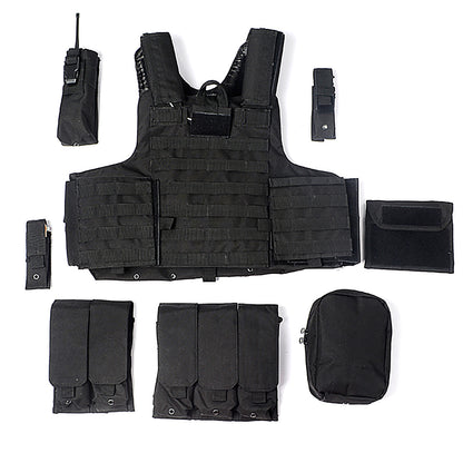 Multi Functional Camouflage Combat Vest 8-piece Military Camouflage Training Equipment