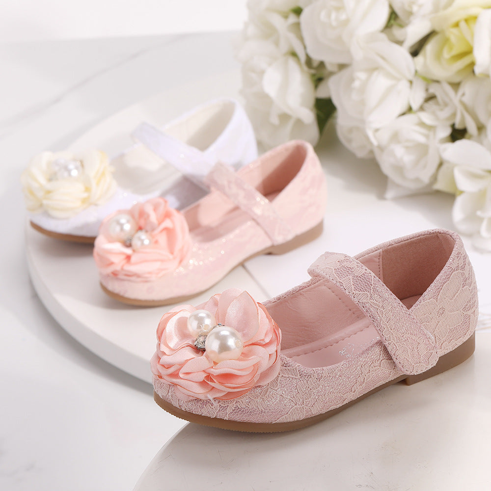 Spring Korean Style Princess Show Dress Flower Girl Shoes