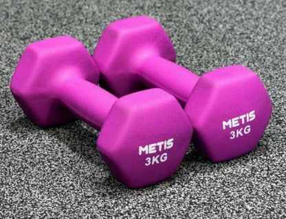 Color Sports Environmental Protection Dip Plastic Small Yiling Hexagonal Household Dumbbells