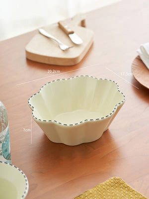 White Ceramic Bowl For Home Eating Ins Wind High Appearance Level