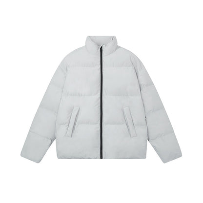 White Duck Down Jacket Men's Warm Standing Collar Jacket