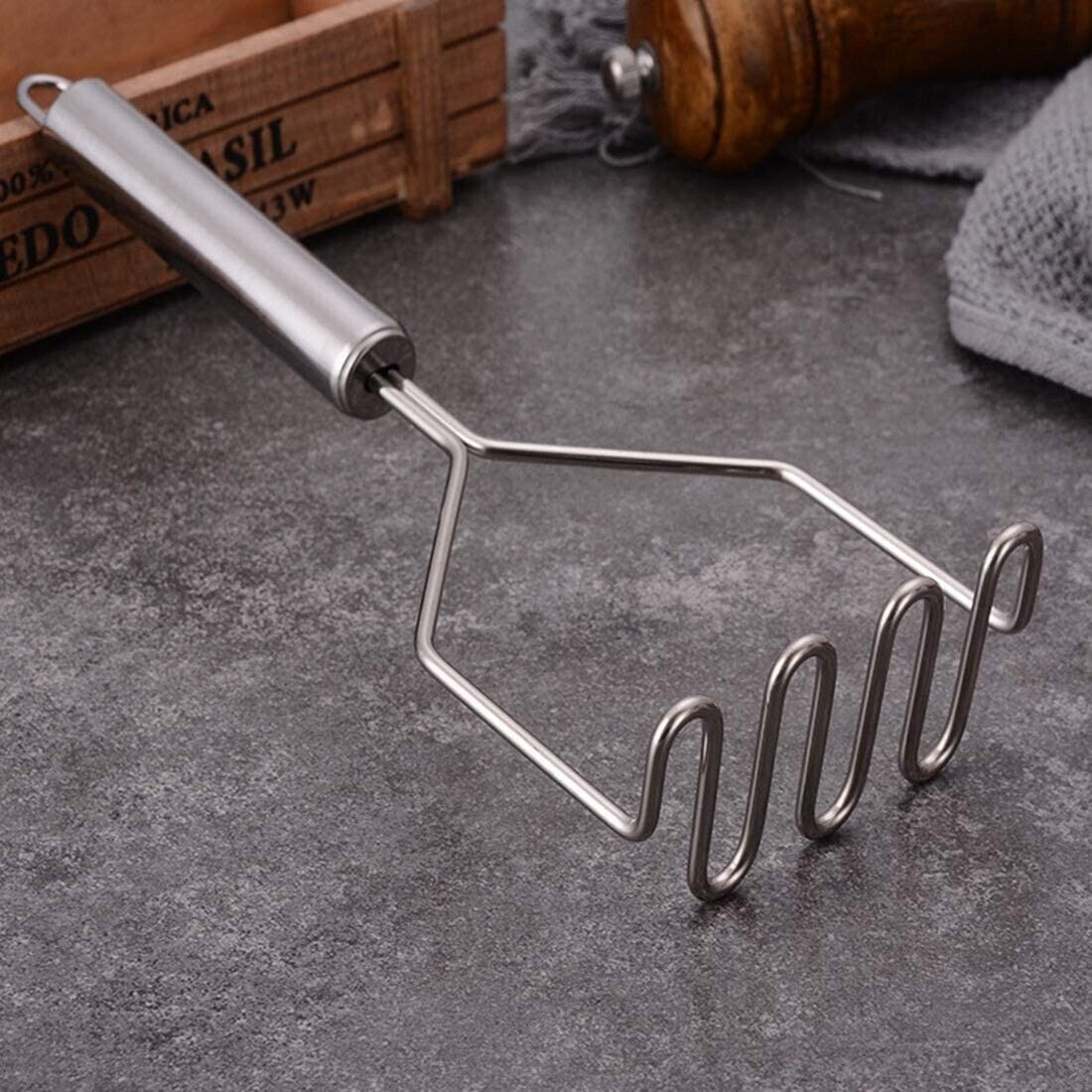 Stainless Steel Wire Masher Potato Masher With Long Handle Food Masher Utensil