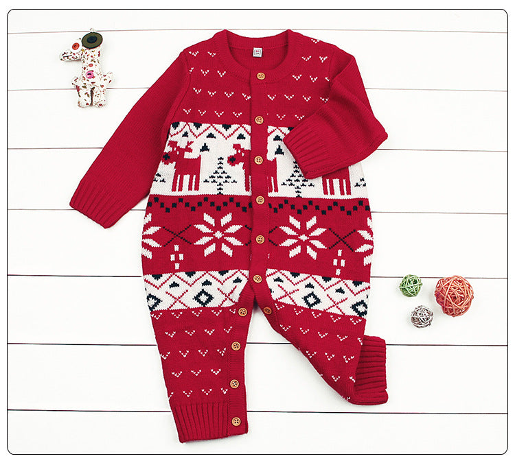 Children's Clothing Christmas Style Baby Jumpsuits