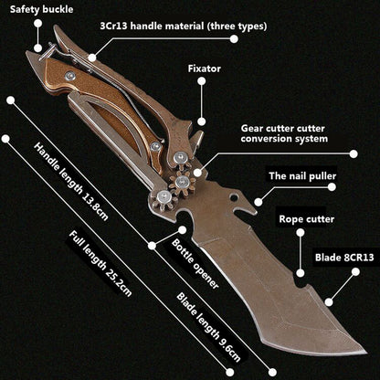 Mechanical Tools Knife Vehicle Camping Meat Cutting Straight Knife