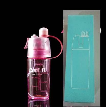 Sports Water Plastic Bottle Outdoor Creative Mist Spray with Leak Proof Portable Drinking Cup