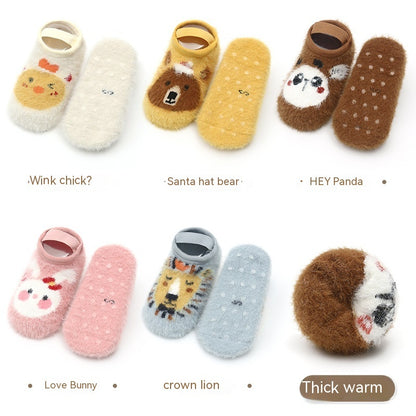 Thickened Shallow Mouth Anti-drop Baby Dispensing Non-slip Socks