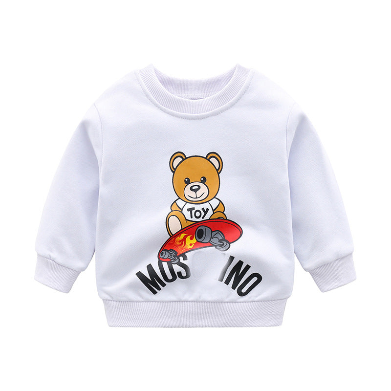 Autumn Coats For Children And Middle-aged Children's Jackets Sweater Loose Bottoming Shirt