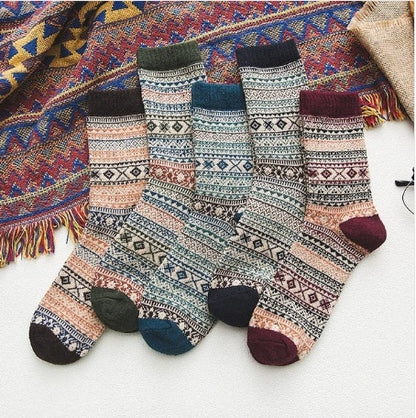 Warm women's rabbit wool socks, wool socks