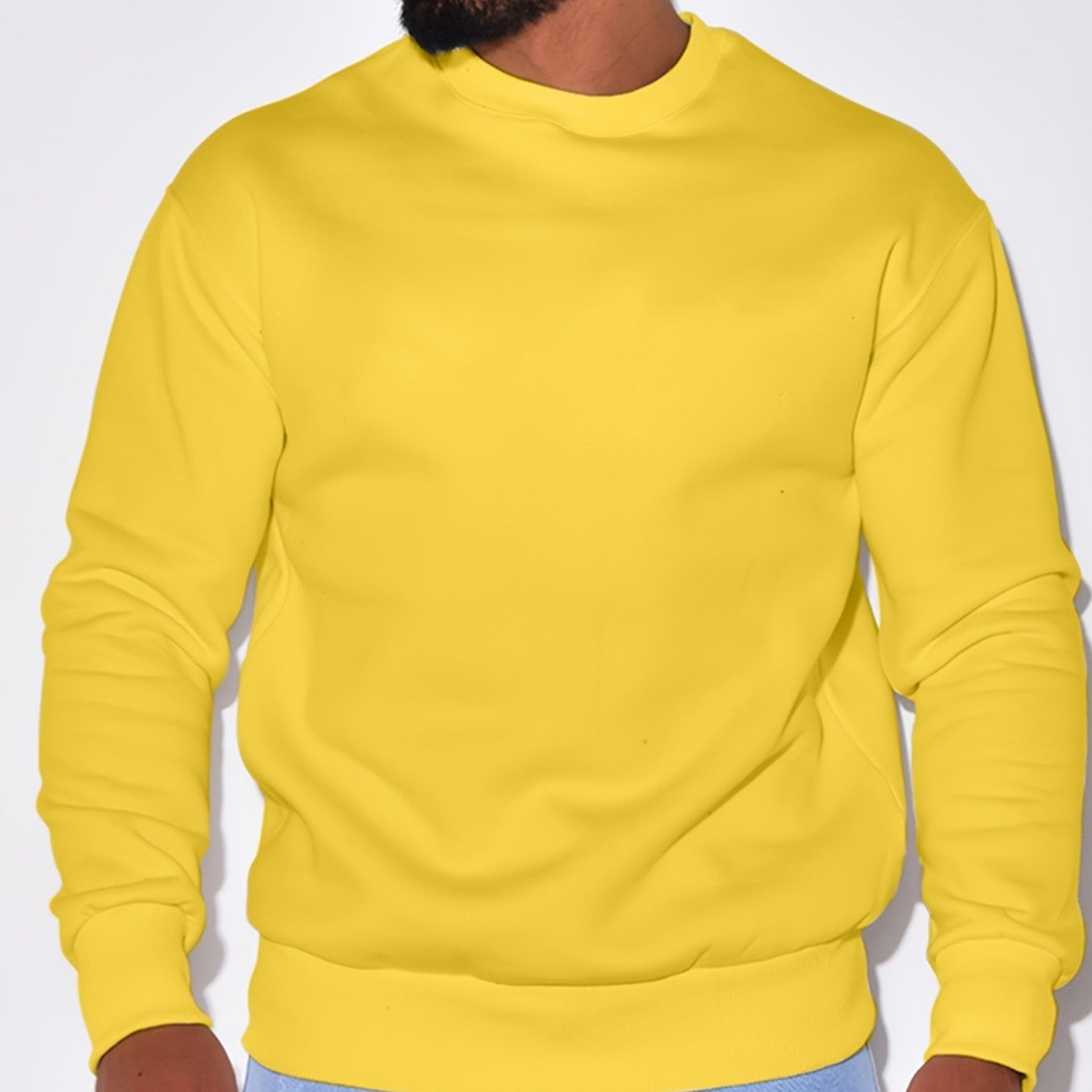 Solid Color Sweater Men's Loose Casual