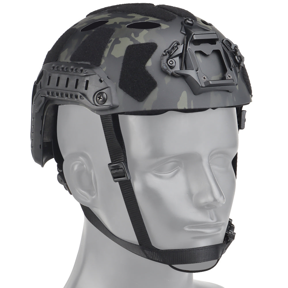 Tactical FAST Camouflage Helmet With Headset