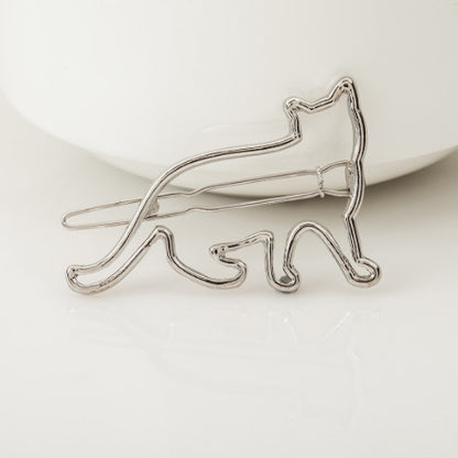 Simple Metal Small Animal Clip Geometric Shape