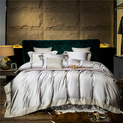 High-grade Brocade Four-piece High Precision 200 Long-staple Cotton Bedding