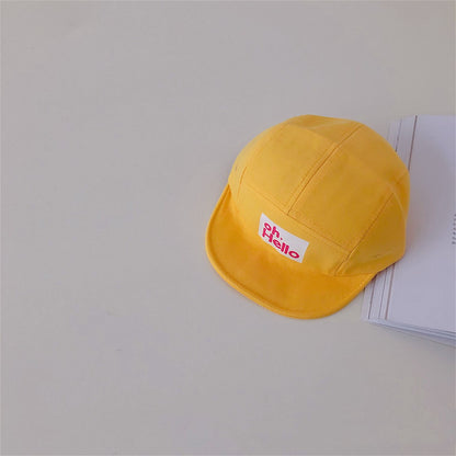 South Korea With The Same Paragraph Pressure Rubber Letters Children's Soft Brim Duck Tongue Hats