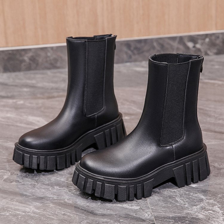 Women's New Fashion Street Shooting Trifle Martin Boots Back Zipper