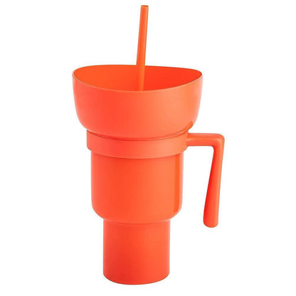 Snack With Handle Straw Cup Kitchen Gadgets