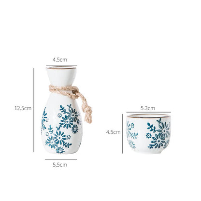 Chinese Style Simple Ceramic Retro Wine Set