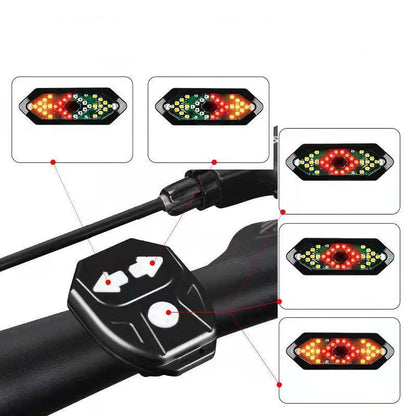 USB Charging With Horn Night Riding Flashing Turn Warning Light