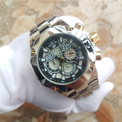 Full Function Quartz Steel Band Watch