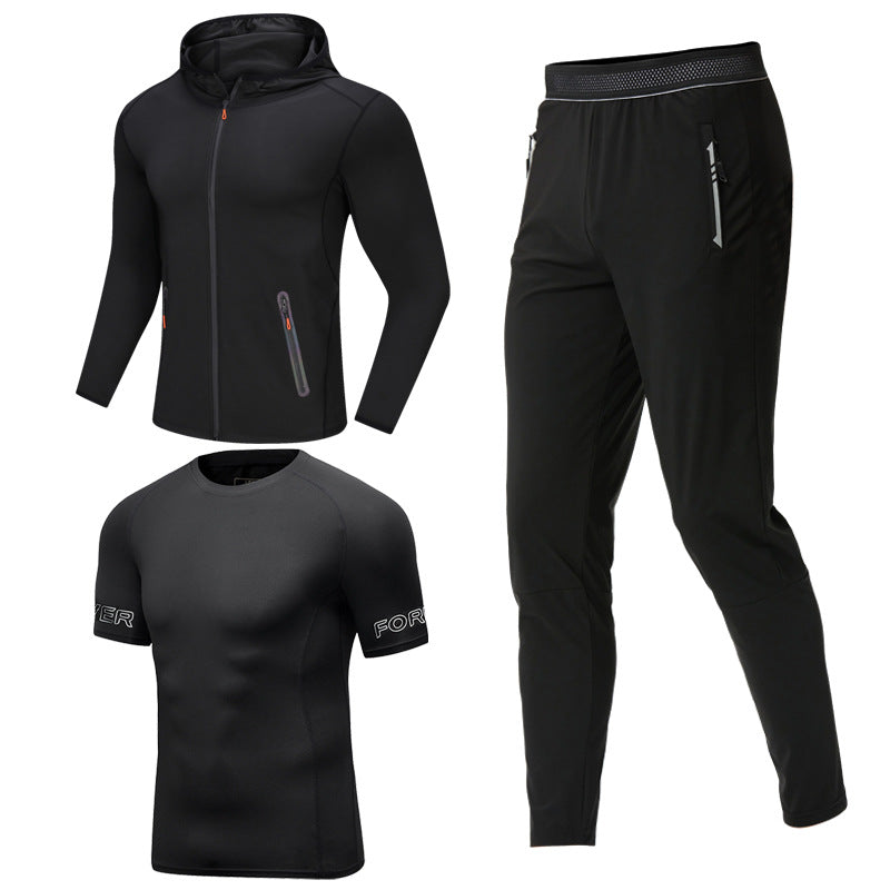 Men's Sportswear Gym Fitness Three Piece Set