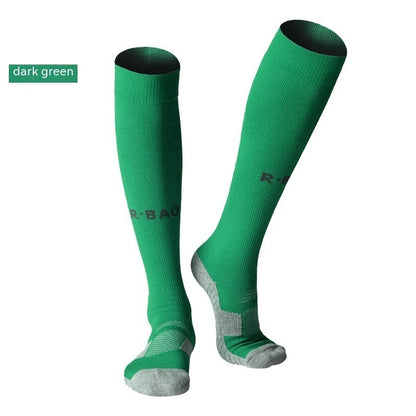 Towel Bottom Long Soccer Socks Ankle Support Protection Calf